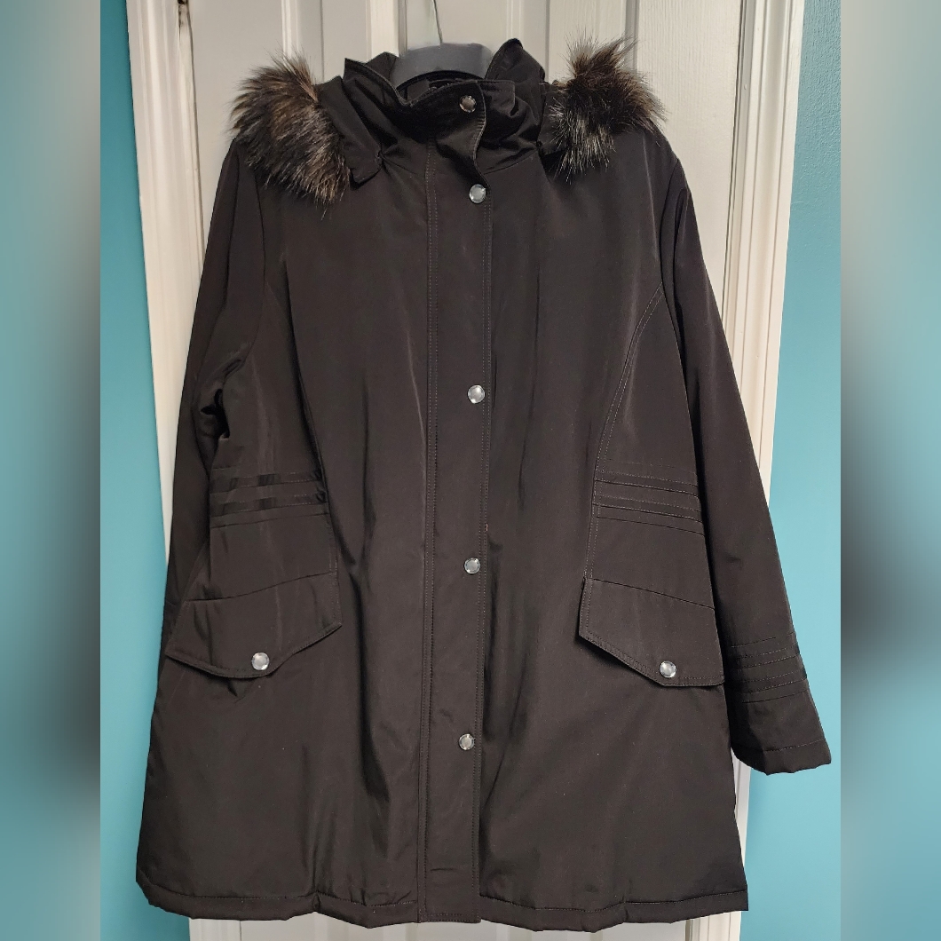 Croft & Barrow Women's Coat - Size 2x - Detachable Hood